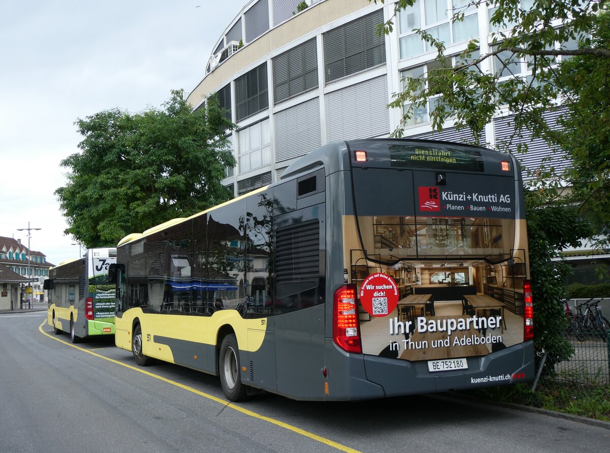 (264'811) - STI Thun - Nr. 180/BE 752'180 - Mercedes am 15. Juli 2024 bei der Schifflndte Thun