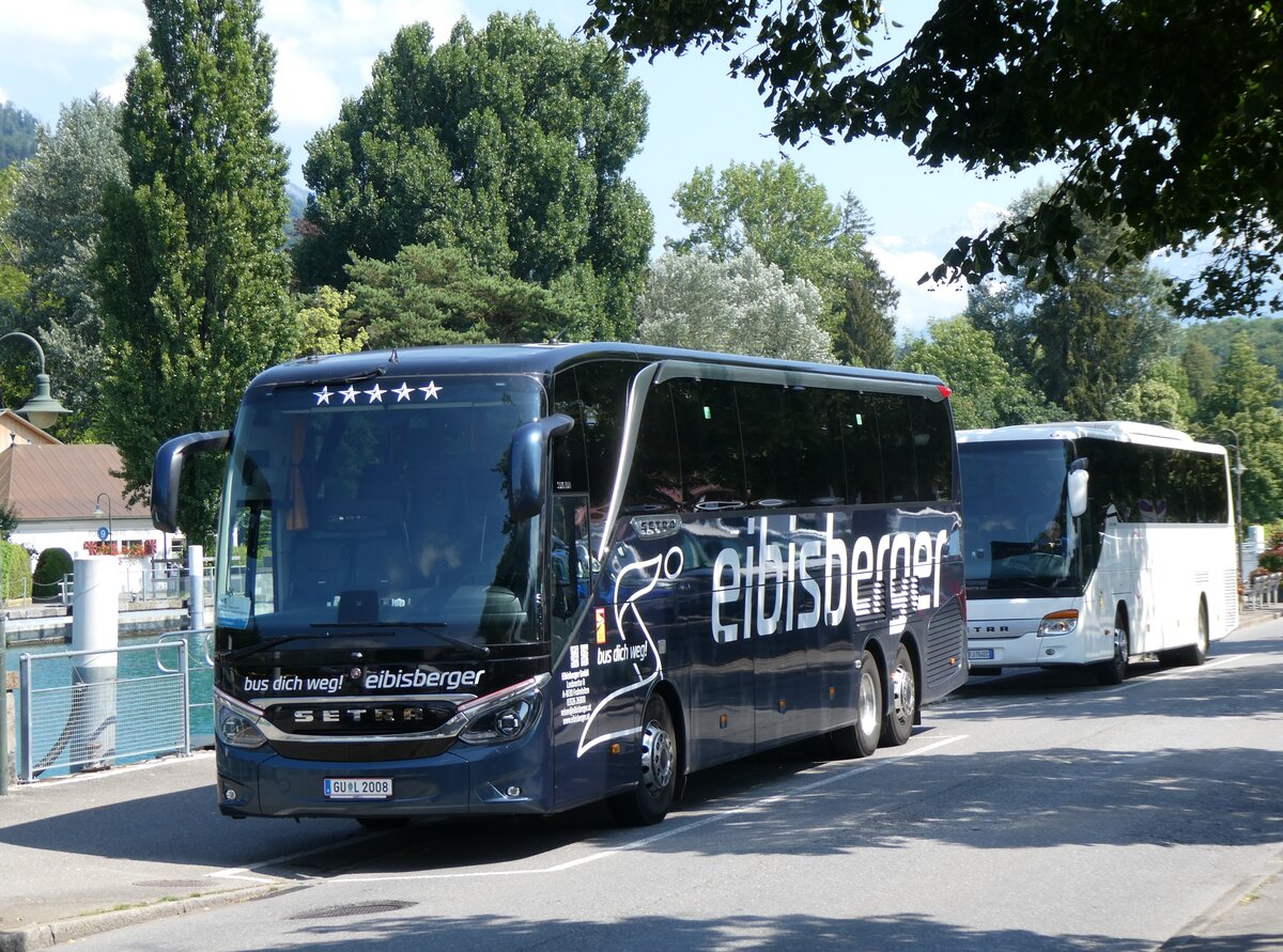 (264'875) - Aus Oesterreich: Eibisberger, Frohnleiten - GU L 2008 - Setra am 18. Juli 2024 bei der Schifflndte Thun