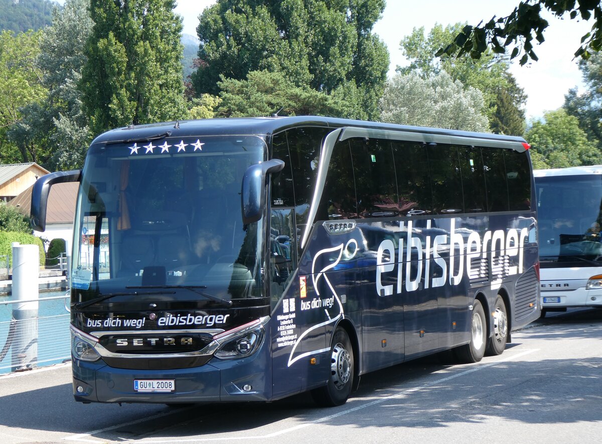 (264'876) - Aus Oesterreich: Eibisberger, Frohnleiten - GU L 2008 - Setra am 18. Juli 2024 bei der Schifflndte Thun