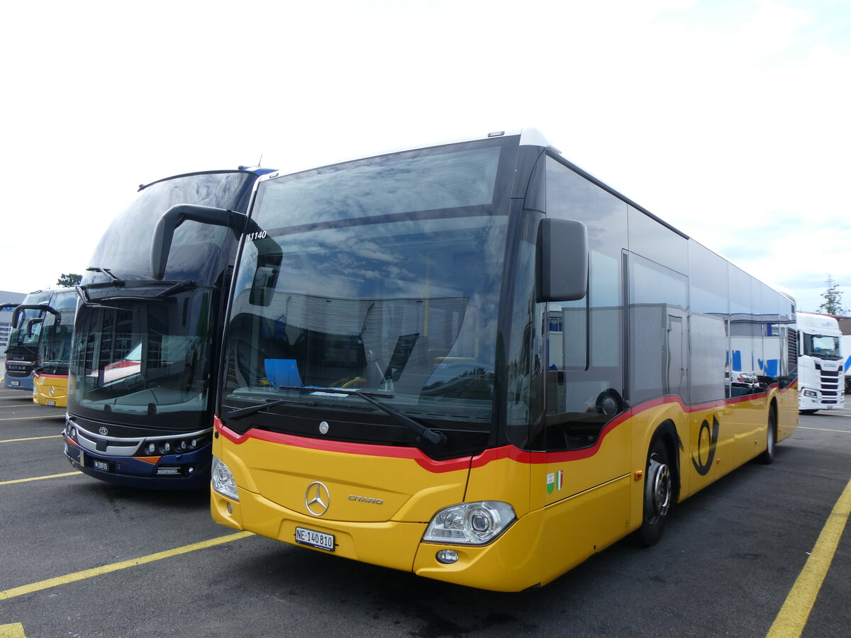 (264'927) - CarPostal Ouest - NE 140'810/PID 11'140 - Mercedes am 21. Juli 2024 in Kerzers, Interbus