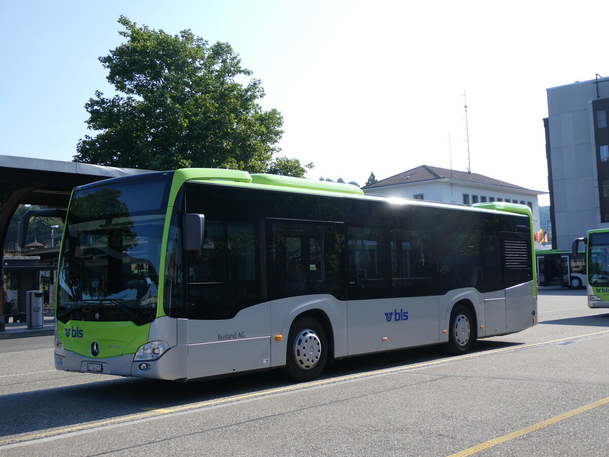 (264'988) - Busland, Burgdorf - Nr. 215/BE 724'215 - Mercedes am 25. Juli 2024 beim Bahnhof Burgdorf