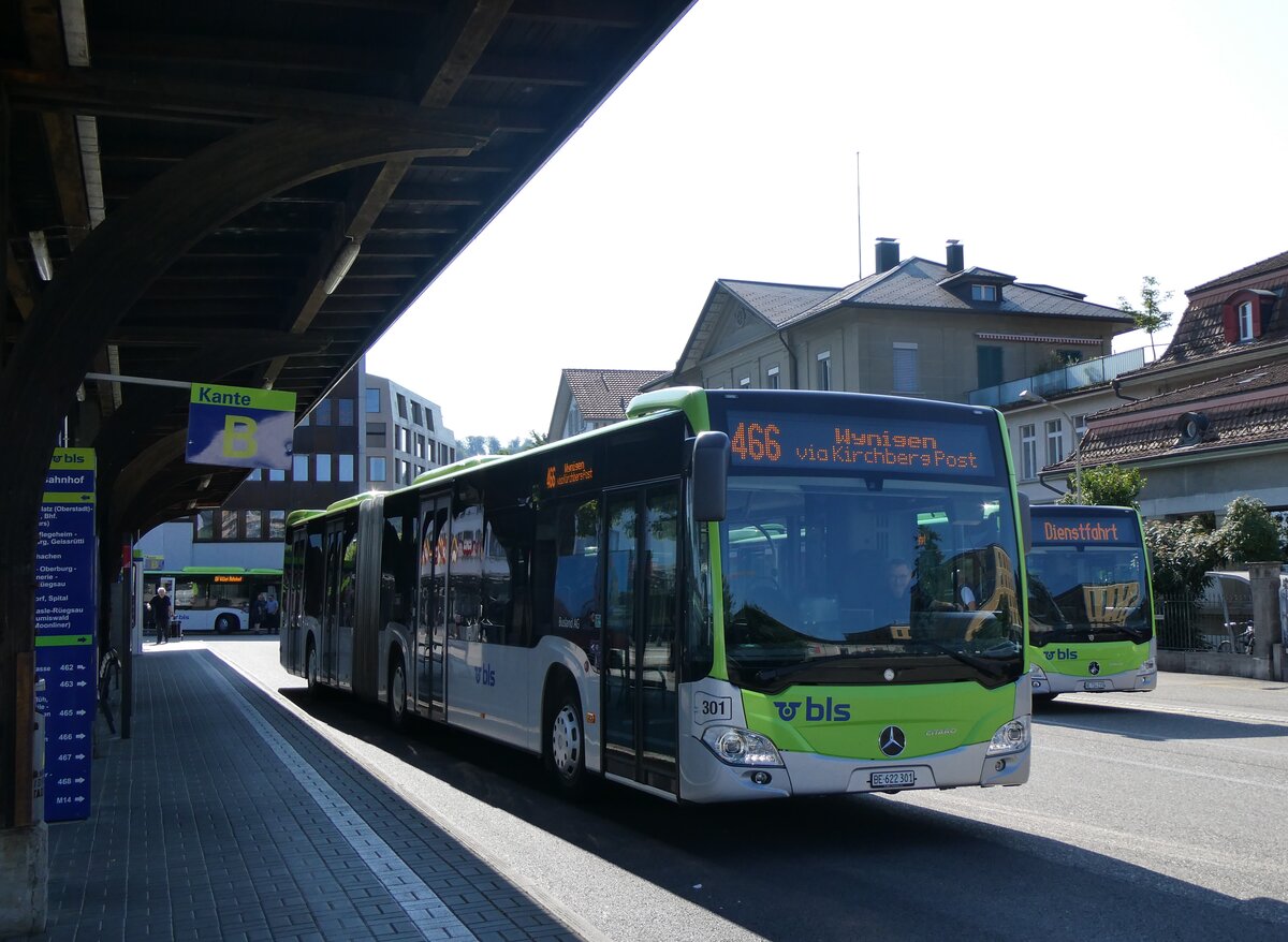 (264'998) - Busland, Burgdorf - Nr. 301/BE 622'301 - Mercedes am 25. Juli 2024 beim Bahnhof Burgdorf