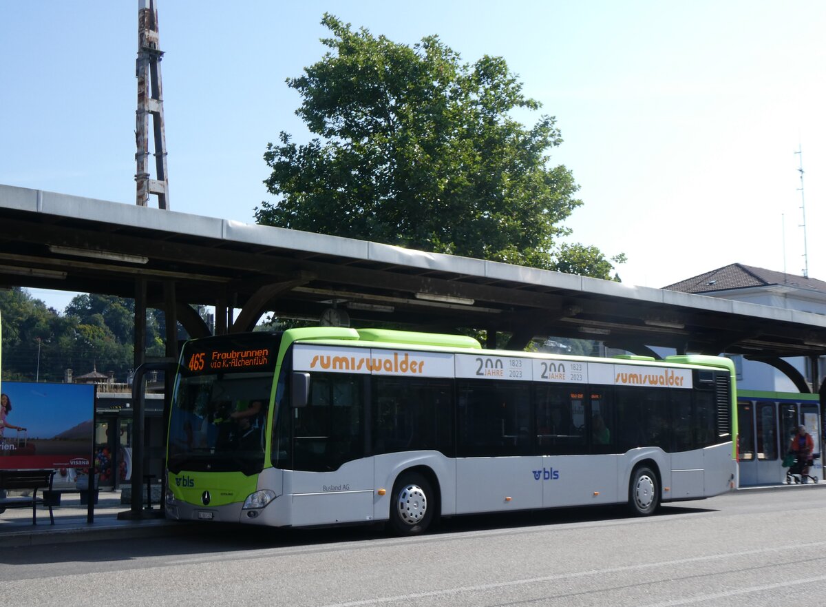 (265'004) - Busland, Burgdorf - Nr. 125/BE 869'125 - Mercedes am 25. Juli 2024 beim Bahnhof Burgdorf