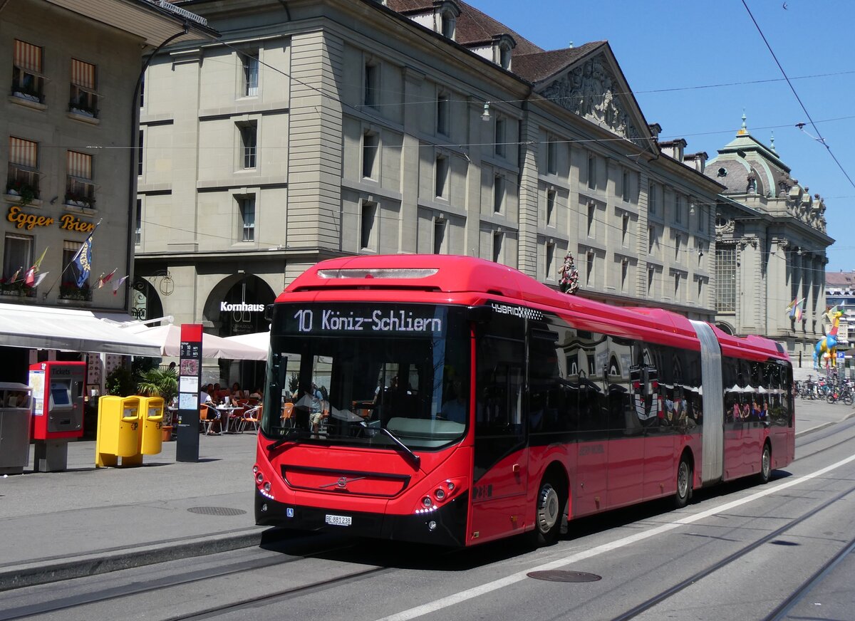 (265'251) - Bernmobil, Bern - Nr. 238/BE 881'238 - Volvo am 29. Juli 2024 in Bern, Zytglogge