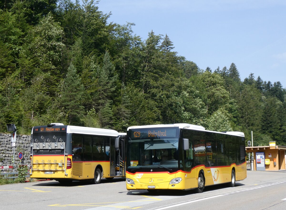 (265'268) - PostAuto Nordschweiz - SO 189'825/PID 11'717 - Mercedes am 30. Juli 2024 beim Bahnhof Gnsbrunnen