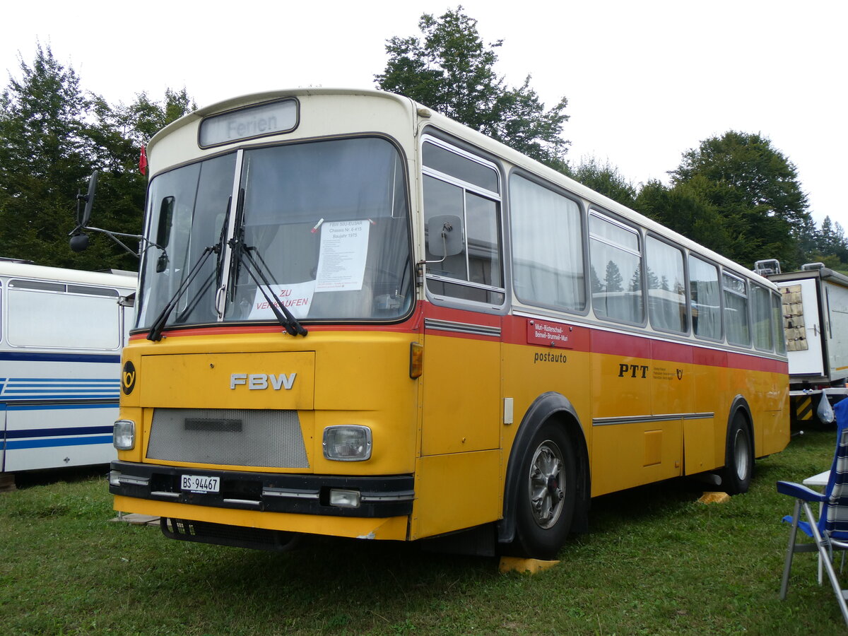 (265'798) - Jenzer, Basel - BS 94'467 - FBW/Tscher (ex Nf, ...; ex Villiger, Beinwil) am 17. August 2024 in Neuhausen, Langriet