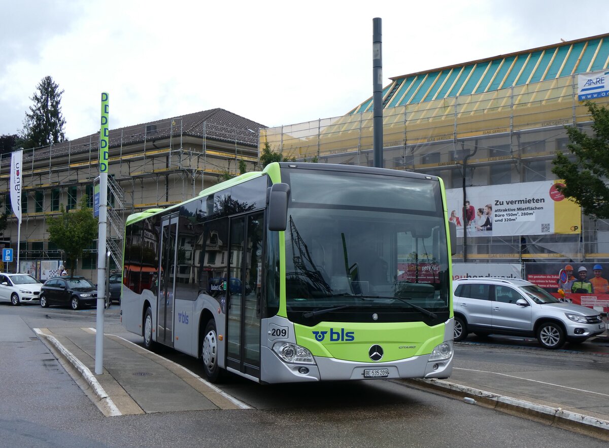 (265'903) - Busland, Burgdorf - Nr. 209/BE 535'209 - Mercedes am 18. August 2024 beim Bahnhof Langnau