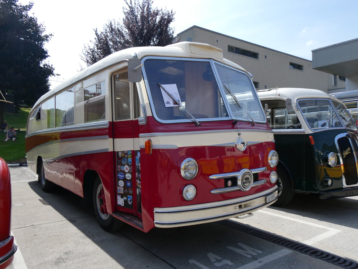 (266'417) - Sutter, Gossau - SG 9152 - Berna/R&J (ex Guggenbhl, Brissago; ex VB Biel Nr. 110; ex VB Biel Nr. 10) am 31. August 2024 in Oberkirch, CAMPUS Sursee