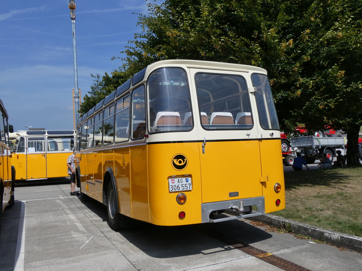 (266'481) - Streiff, Gelterkinden - AG 306'557 - Saurer/Gangloff (ex Oldie-Tours Zrisee, Wollerau; ex OTAG, Wald; ex Leibundgut, Obergoldbach; ex Krebs, Belpberg) am 31. August 2024 in Oberkirch, CAMPUS Sursee