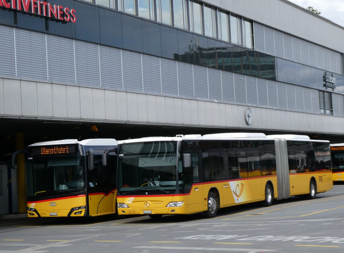 (267'048) - PostAuto Bern - Nr. 5550/BE 734'632/PID 5550 - Mercedes (ex Nr. 632) am 14. September 2024 in Bern, Postautostation 