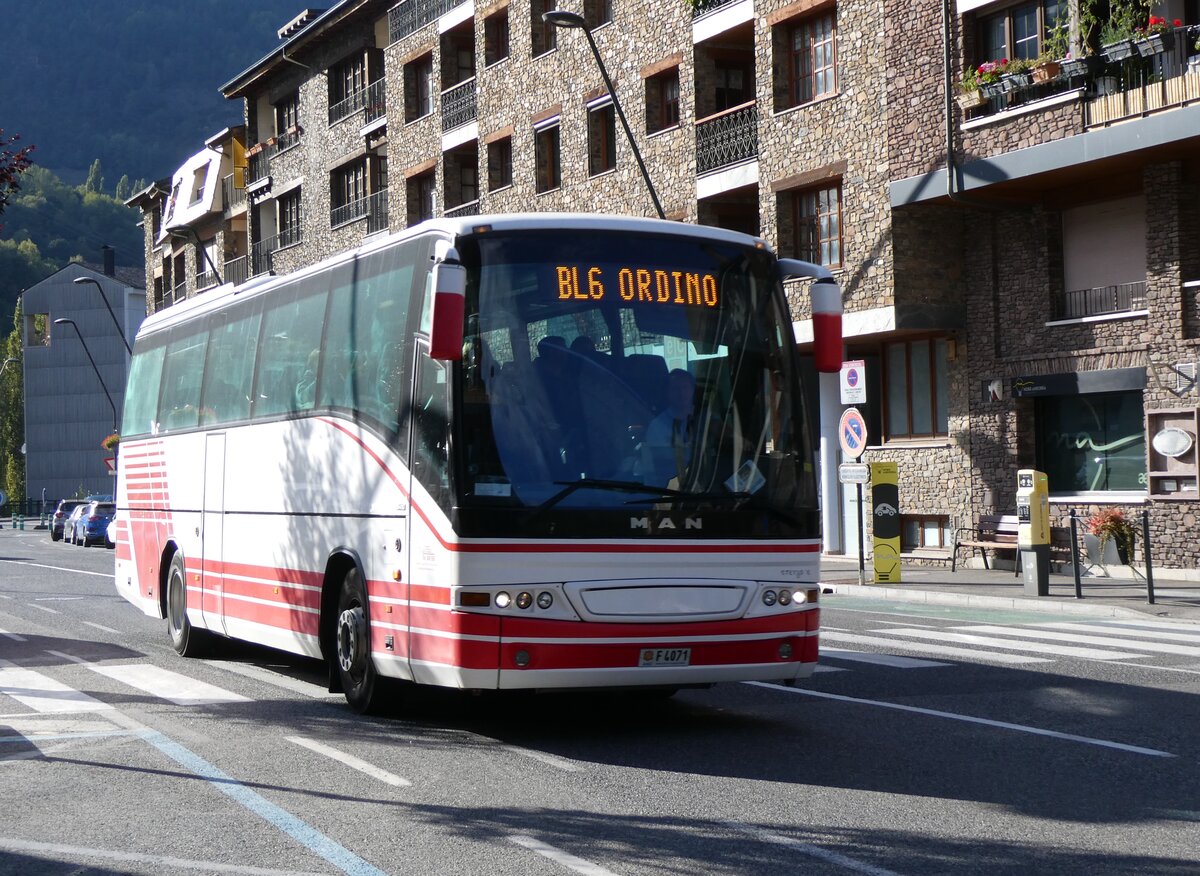 (267'144) - CIA Andorra la Vella - F4071 - MAN/Beulas am 17. September 2024 in La Massana