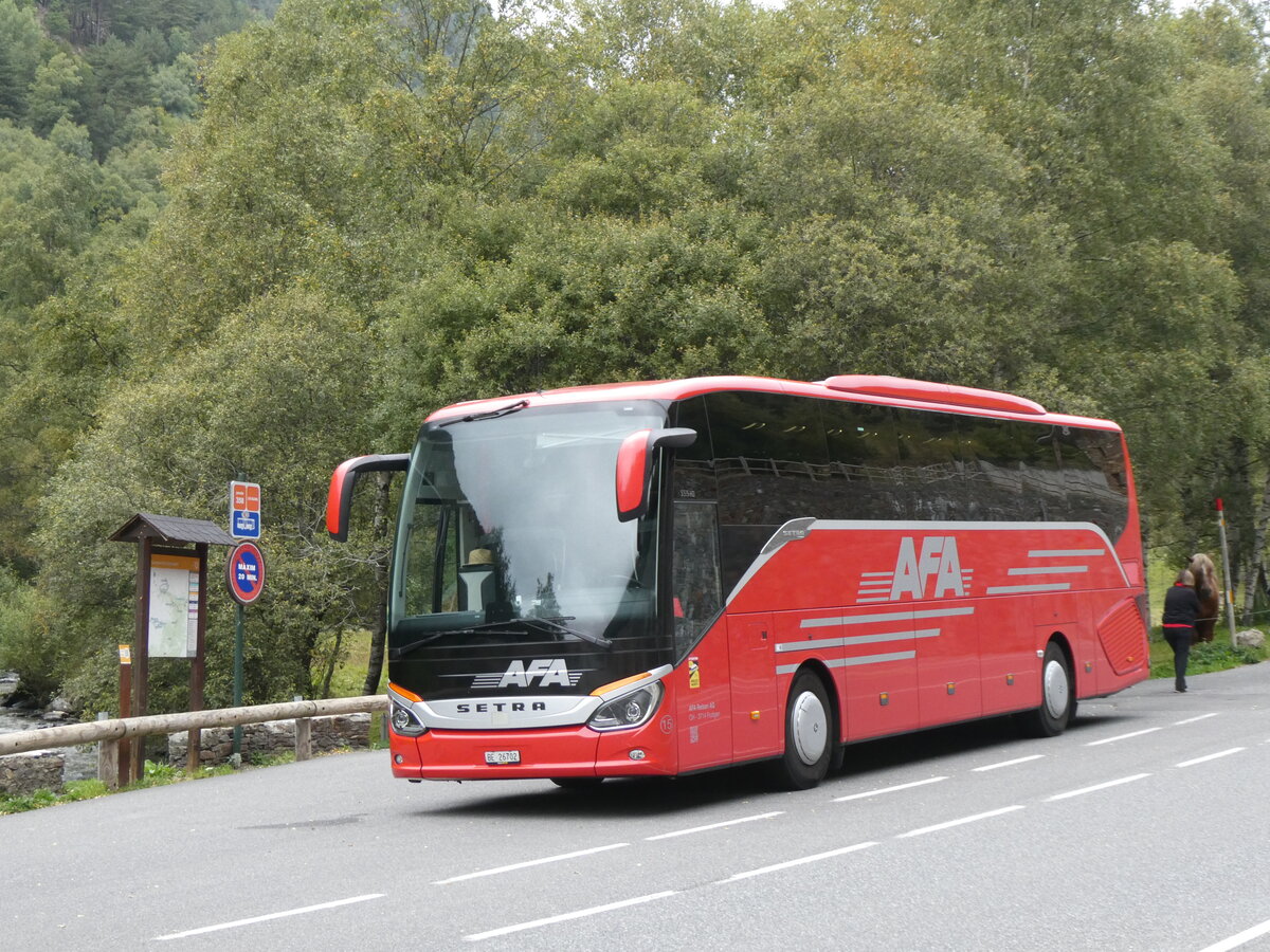 (267'180) - Aus der Schweiz: AFA Adelboden - Nr. 15/BE 26'702 - Setra am 18. September 2024 in Llorts, Les Salines