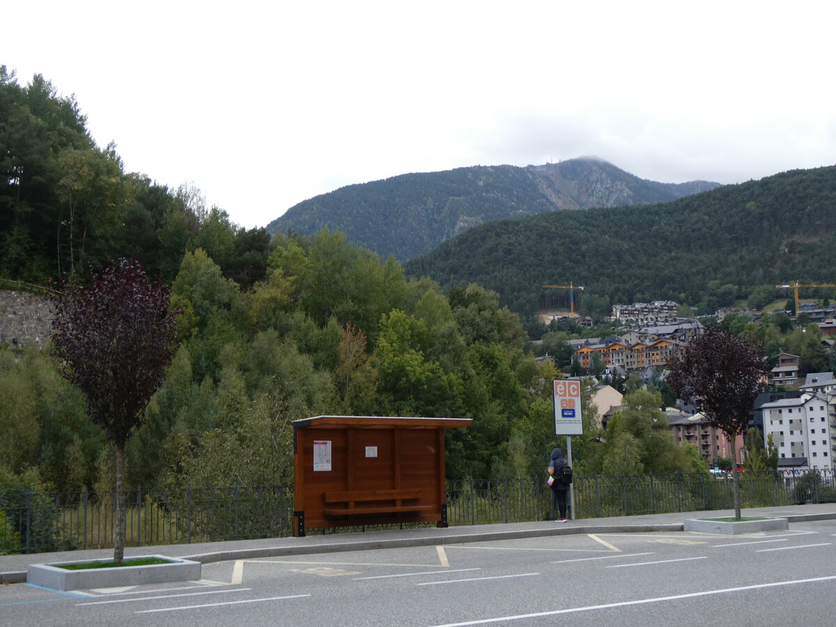 (267'241) - Bus-Haltestelle am 18. September 2024 in La Massana, El Travs