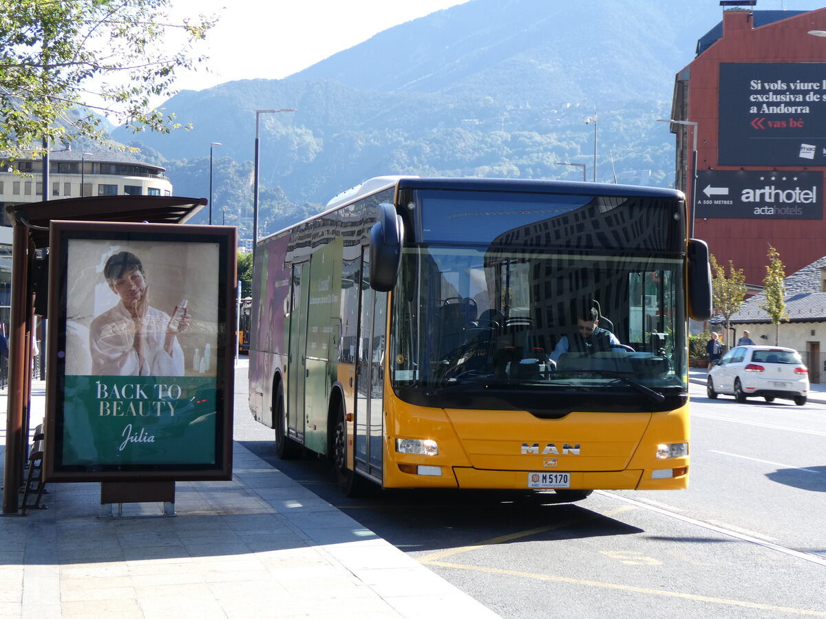 (267'271) - Coopalsa, Andorra la Vella - M5170 - MAN am 19. September 2024 in Andorra la Vella, Estaci Nacional Autobusos