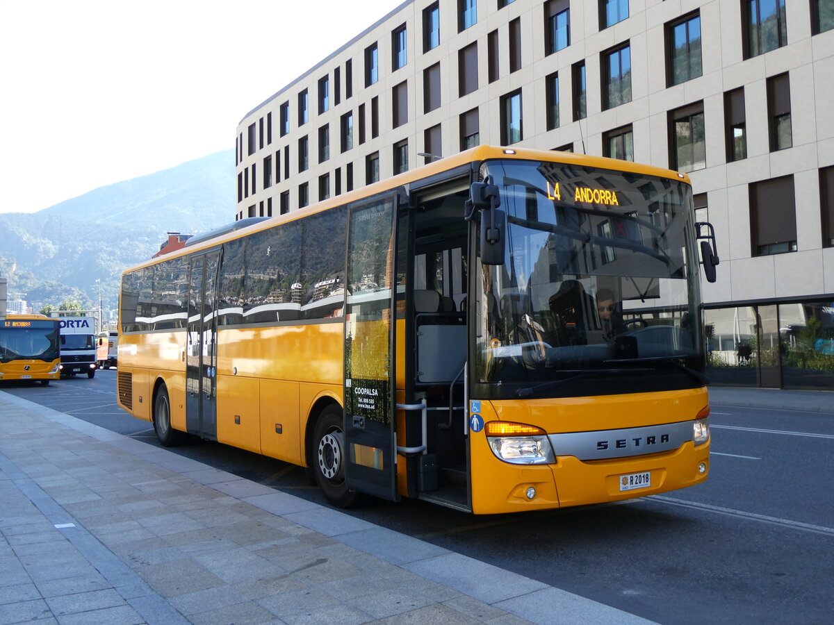 (267'279) - Coopalsa, Andorra la Vella - R2018 - Setra am 19. September 2024 in Andorra la Vella, Estaci Nacional Autobusos