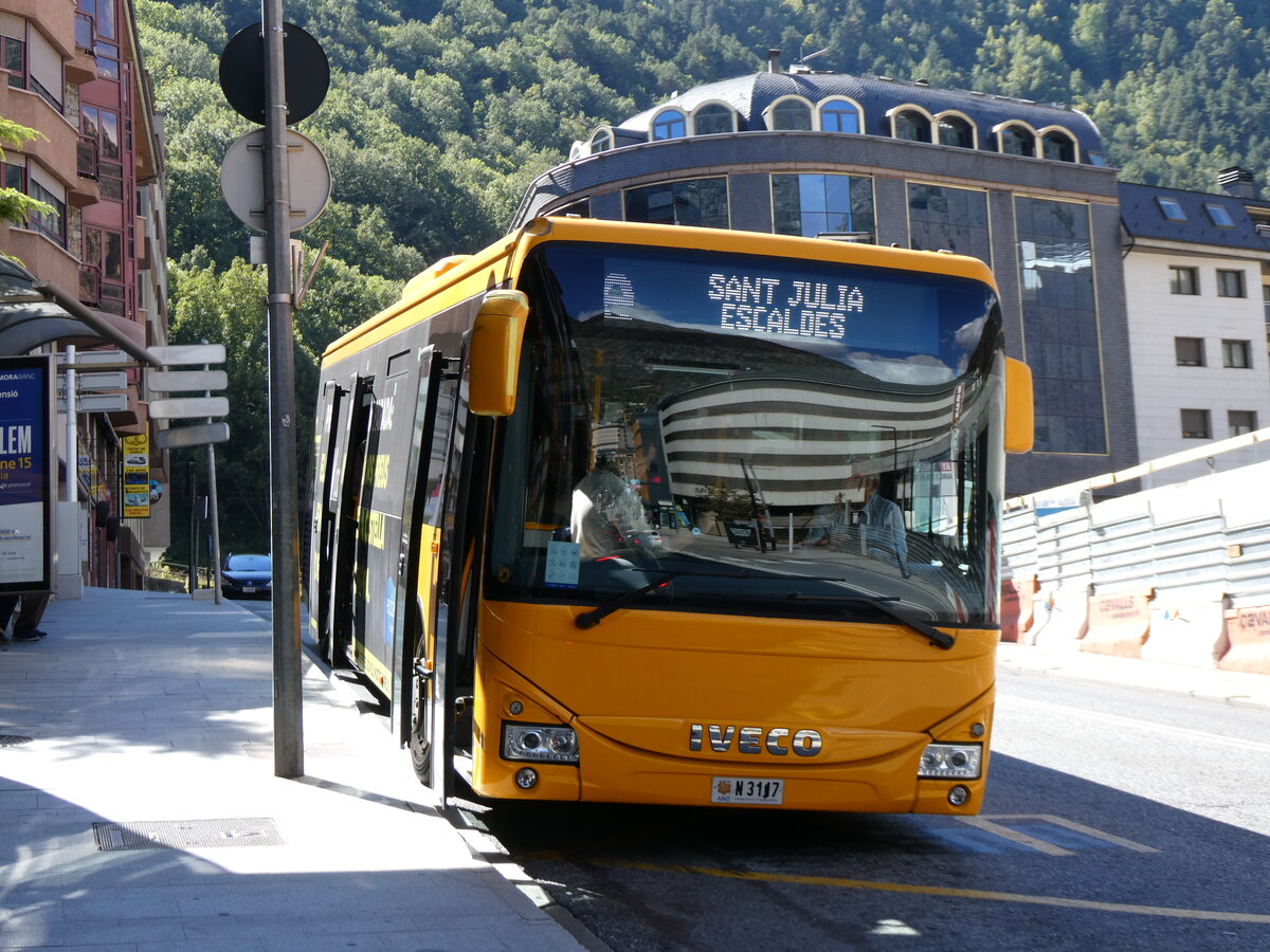 (267'287) - Nadal, Andorra la Vella - N3117 - Iveco am 19. September 2024 in Andorra la Vella, La Uni