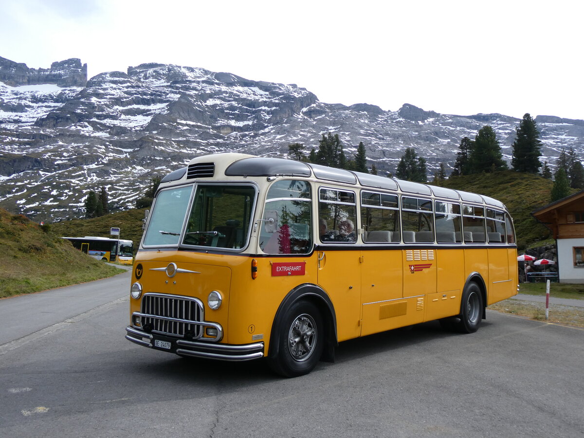 (267'472) - Gast, Reutigen - Nr. 1/BE 24'079 - FBW/FHS (ex Lambach, Gommiswald; ex Hotz, Rickenbach bei Wil/TG; ex P 24'079; ex P 21'579) am 22. September 2024 auf der Engstlenalp