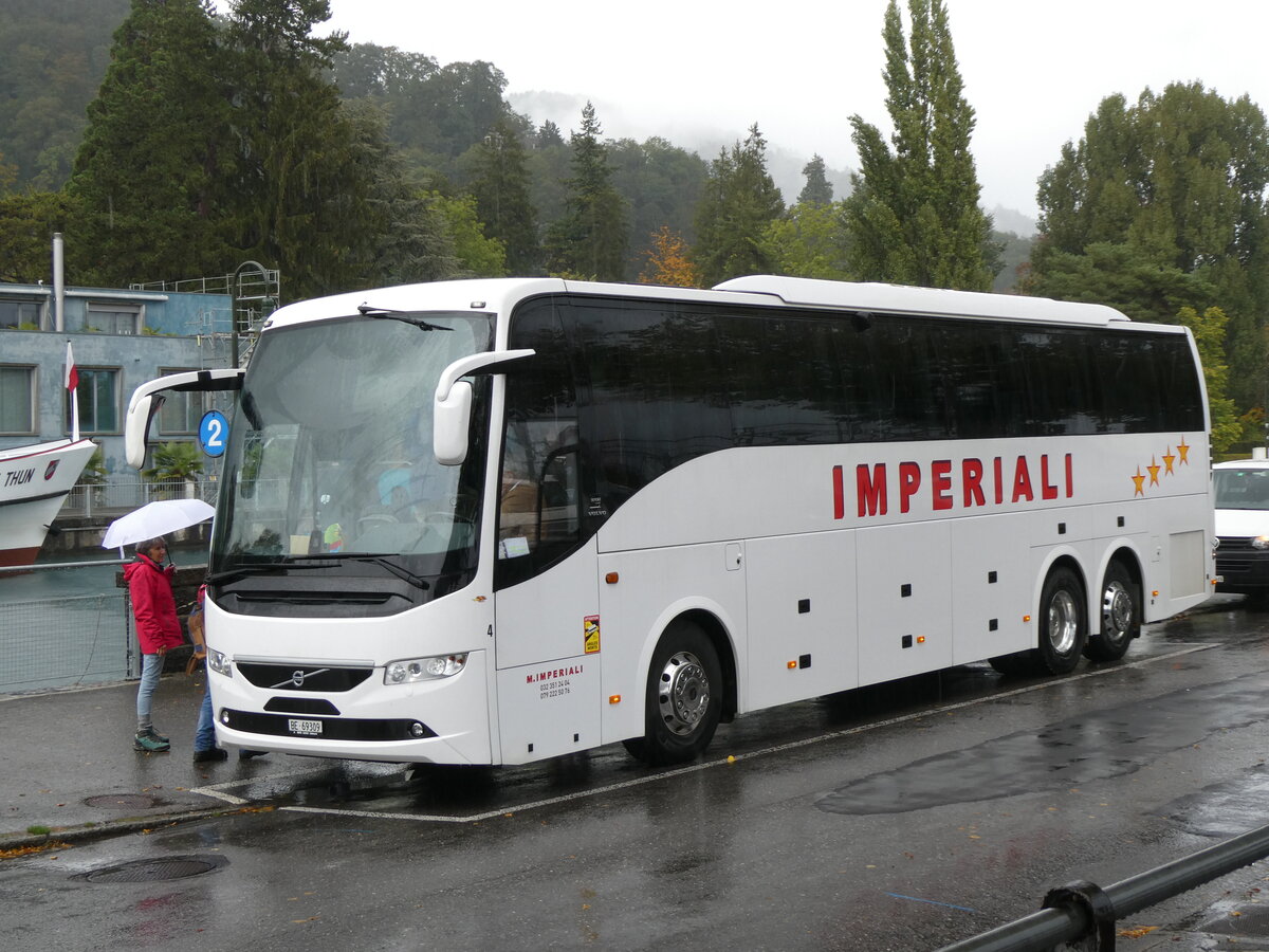 (267'591) - Imperiali, Oberwil b.B. - Nr. 4/BE 69'309 - Volvo am 28. September 2024 bei der Schifflndte Thun