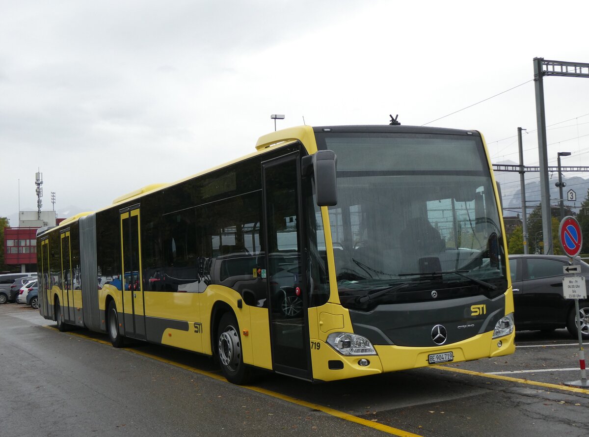 (267'601) - STI Thun - Nr. 719/BE 904'719 - Mercedes am 1. Oktober 2024 in Thun, CarTerminal