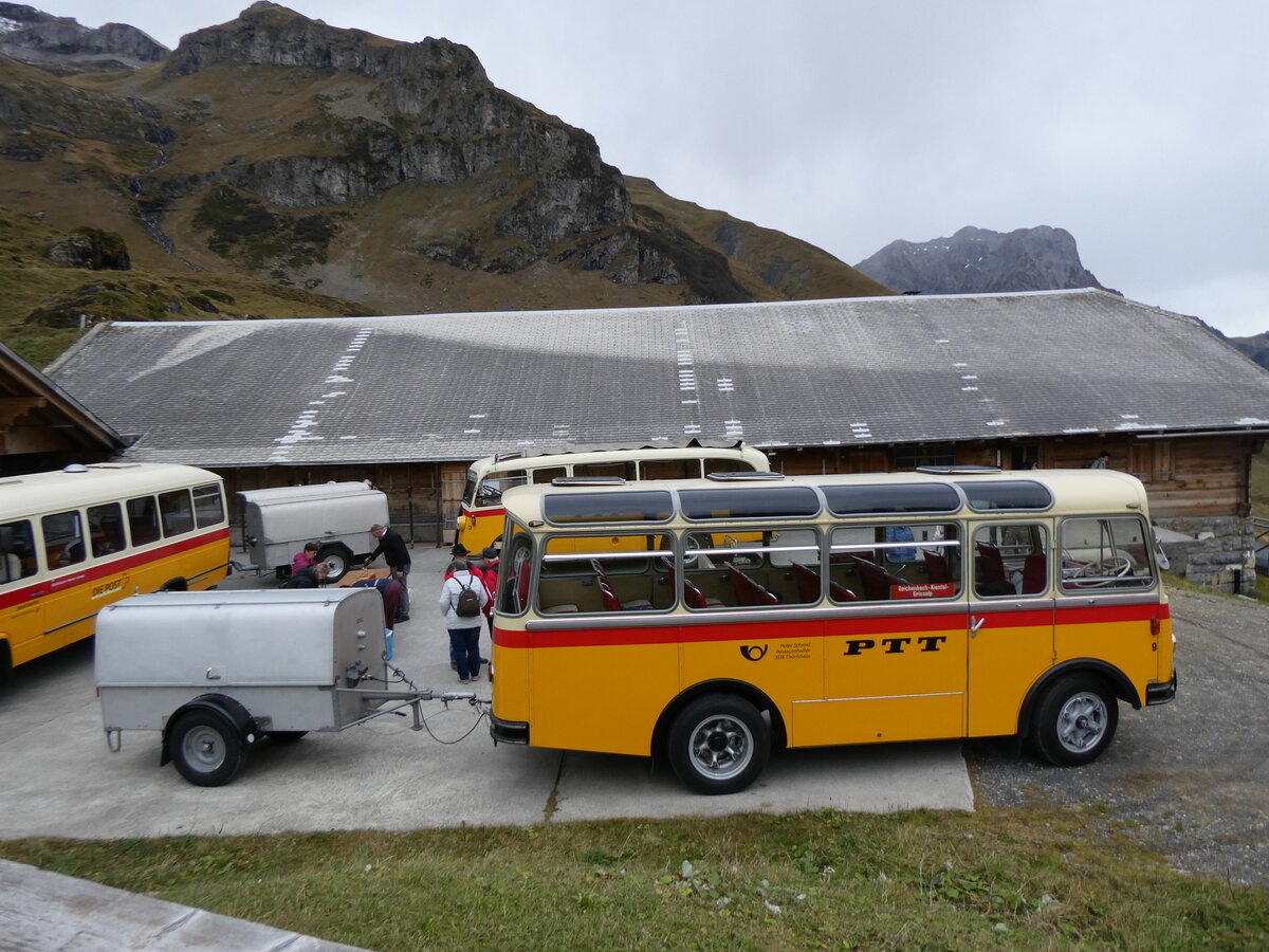 (268'084) - Schmid, Thrishaus - Nr. 9/BE 26'105 - Saurer/R&J (ex Geiger, Adelboden Nr. 9) am 12. Oktober 2024 auf dem Bundlger