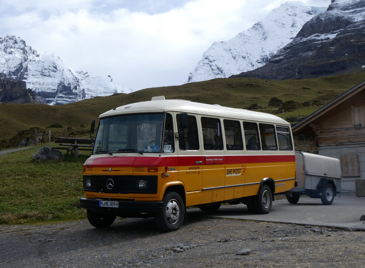 (268'110) - Aus Deutschland: Hahn, Mnchen - Nr. 6/M-MB 309H - Mercedes (ex Mller, CH-Ennetmoos Nr. 6; ex Portenier, CH-Adelboden Nr. 6; ex Geiger, CH-Adelboden Nr. 6) am 12. Oktober 2024 auf dem Bundlger