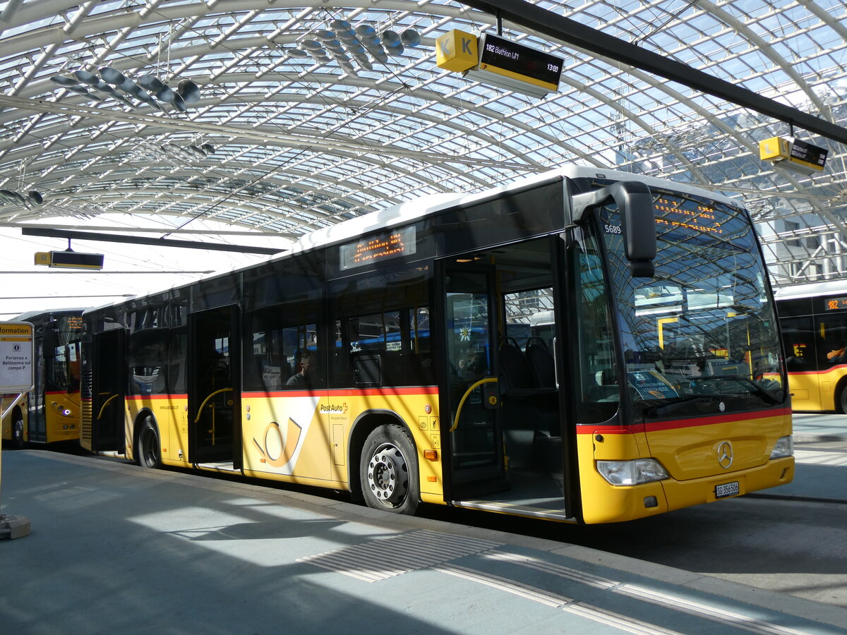(272'433) - PostAuto Ostschweiz - SG 356'506/PID 5689 - Mercedes (ex Schmidt, Oberbren) am 22. Februar 2025 in Chur, Postautostation