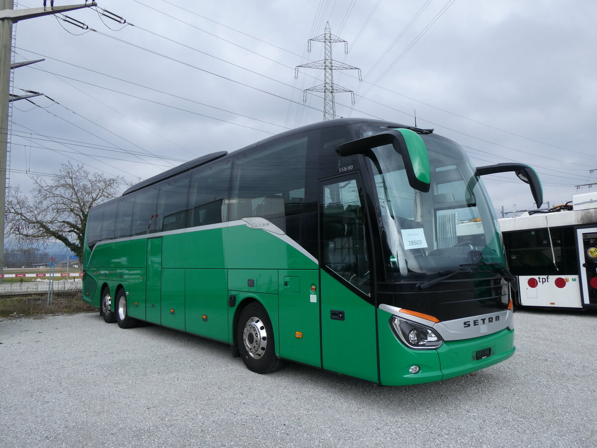 (272'530) - Aus Deutschland: AK Touristik, Kiel - (KI-AK 172) - Setra am 1. Mrz 2025 in Kerzers, Murtenstrasse