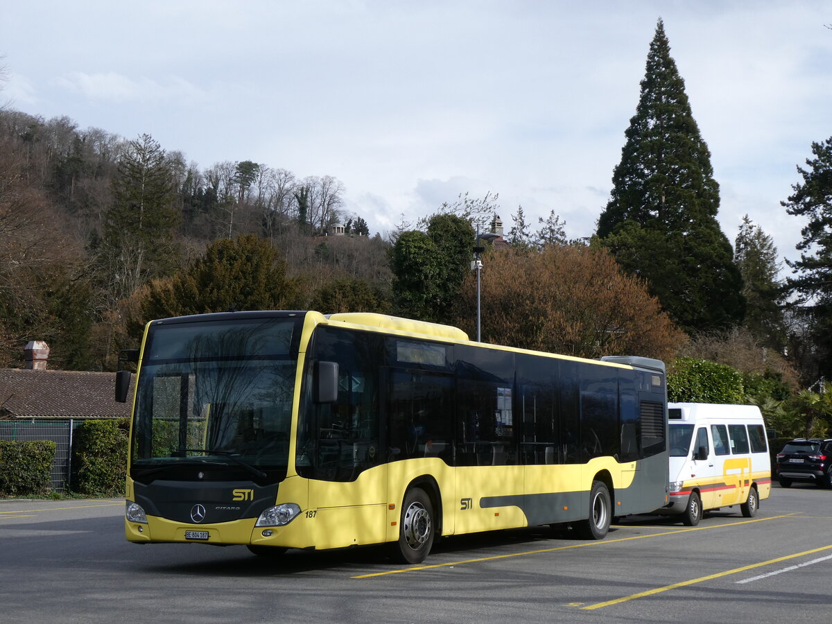 (272'817) - STI Thun - Nr. 187/BE 804'187 - Mercedes am 11. Mrz 2025 bei der Schifflndte Thun
