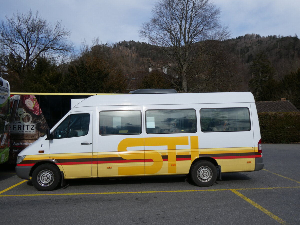 (272'821) - STI Thun - Nr. 1/BE 300'401 - Mercedes am 11. Mrz 2025 bei der Schifflndte Thun