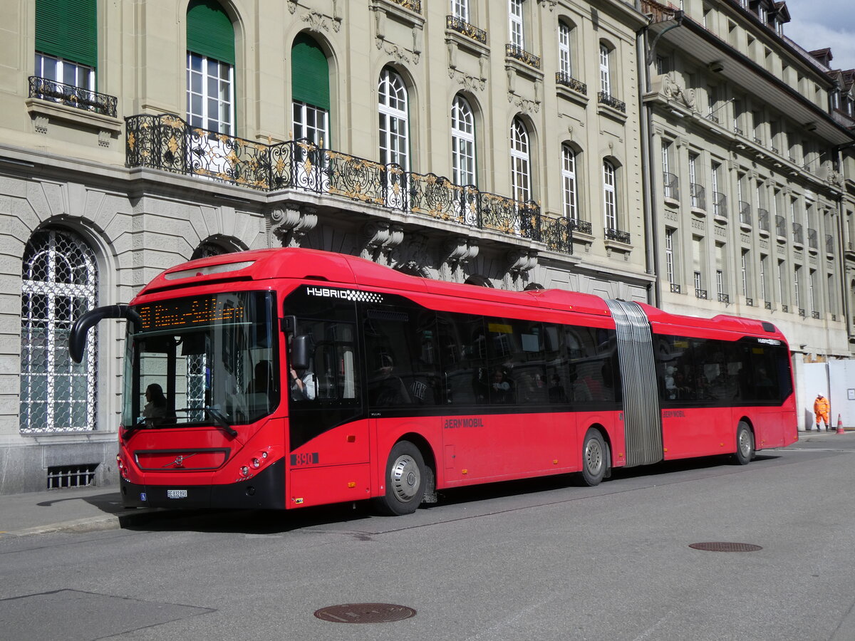 (272'847) - Bernmobil, Bern - Nr. 890/BE 832'890 - Volvo am 13. Mrz 2025 in Bern, Bundesplatz
