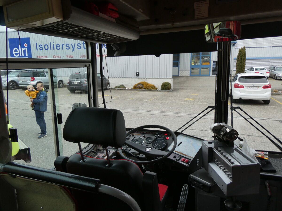 (272'998) - Keller, Niederwil - Nr. 4/SG 53'102 - Saurer/R&J (ex Keller, Hottwil Nr. 5/PID 1270; ex P 25'303; ex P 25'354) am 15. Mrz 2025 in Derendingen, Enter (Innenaufnahme)
