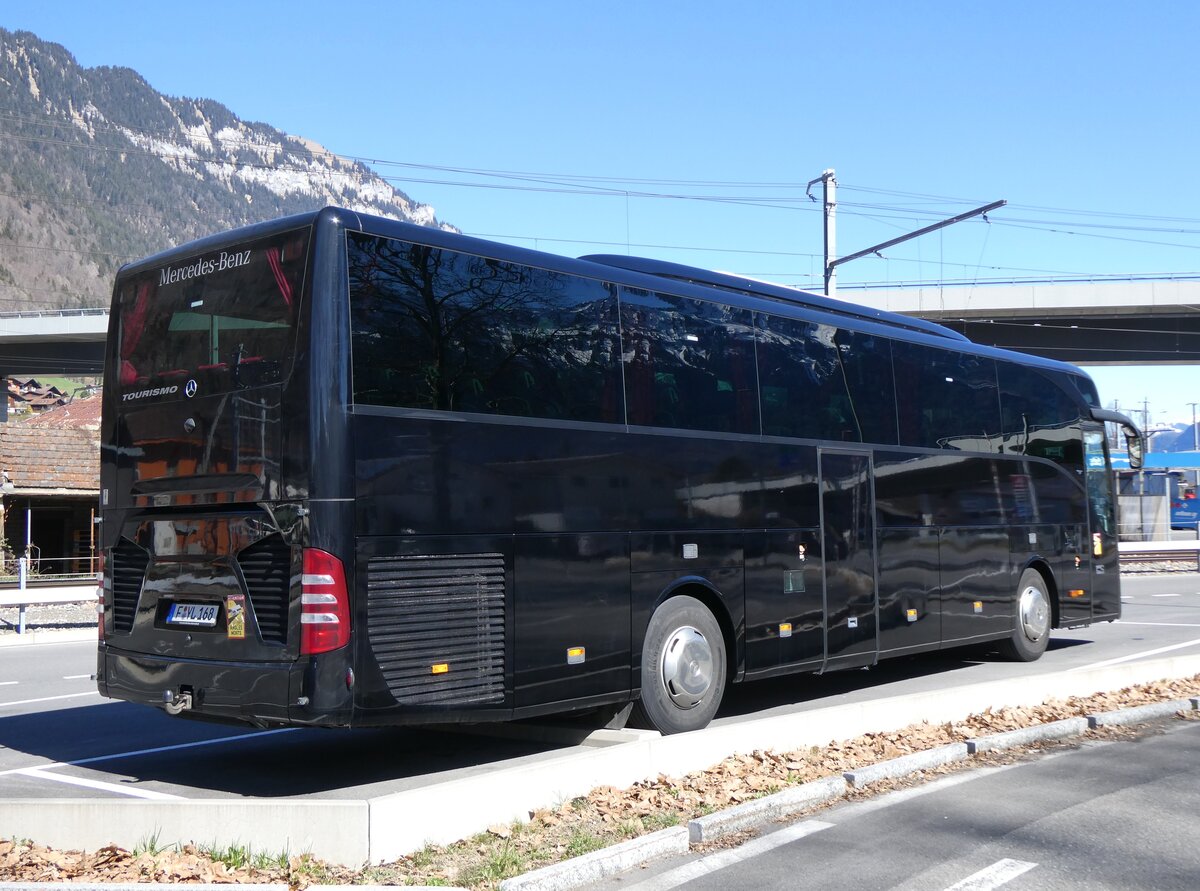 (273'107) - Aus Deutschland: ??? - F-YL 168 - Mercedes am 20. Mrz 2025 beim Bahnhof Interlaken Ost
