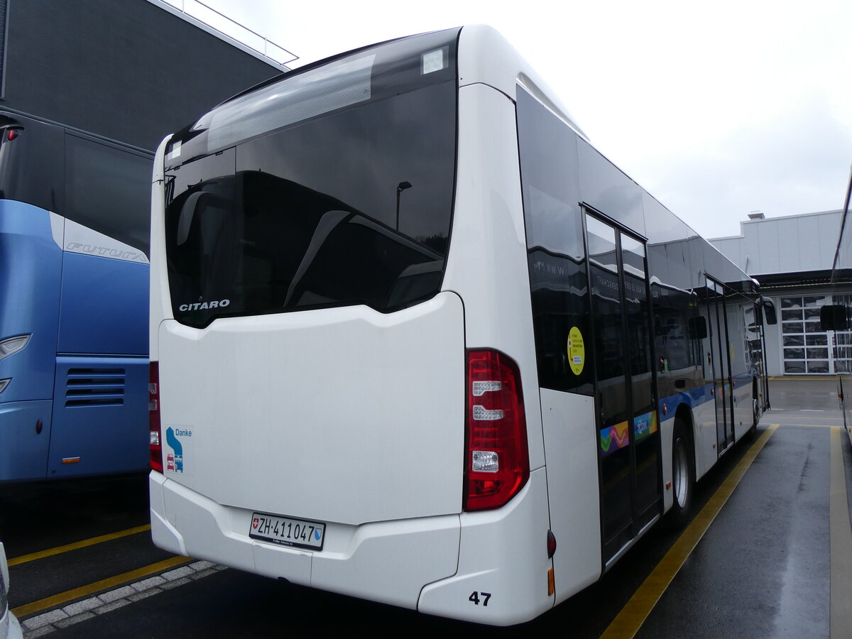 (273'402) - Maag, Kloten - Nr. 47/ZH 411'047 - Mercedes am 29. Mrz 2025 in Winterthur, Daimler Buses