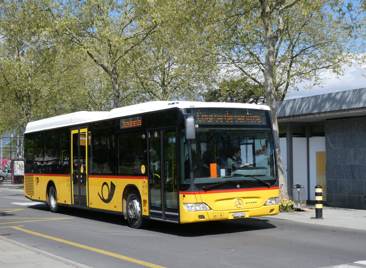 (274'267) - CarPostal Ouest - VD 510'261/PID 5603 - Mercedes am 26. April 2025 beim Bahnhof Yverdon