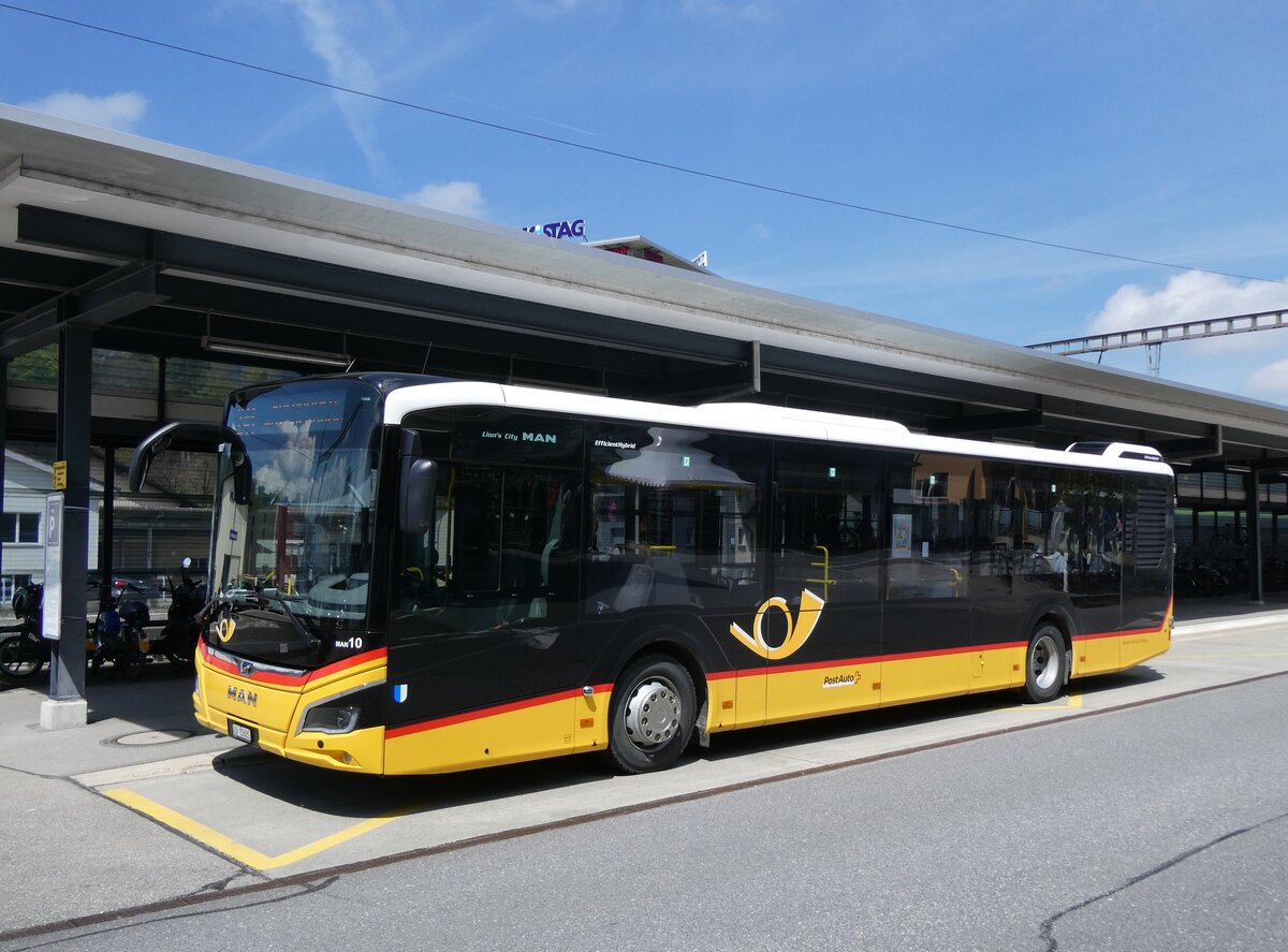 (274'352) - Amstein, Willisau - Nr. MAN 10/LU 15'605/PID 11'927 - MAN am 28. April 2025 beim Bahnhof Schpfheim