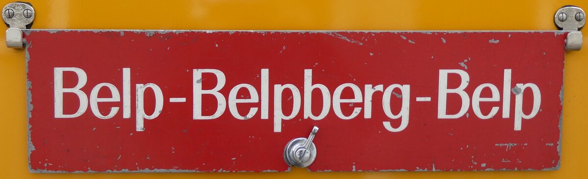 (274'552) - Routentafel - Belp-Belpberg-Belp - am 3. Mai 2025 in Attikon, Wegmller