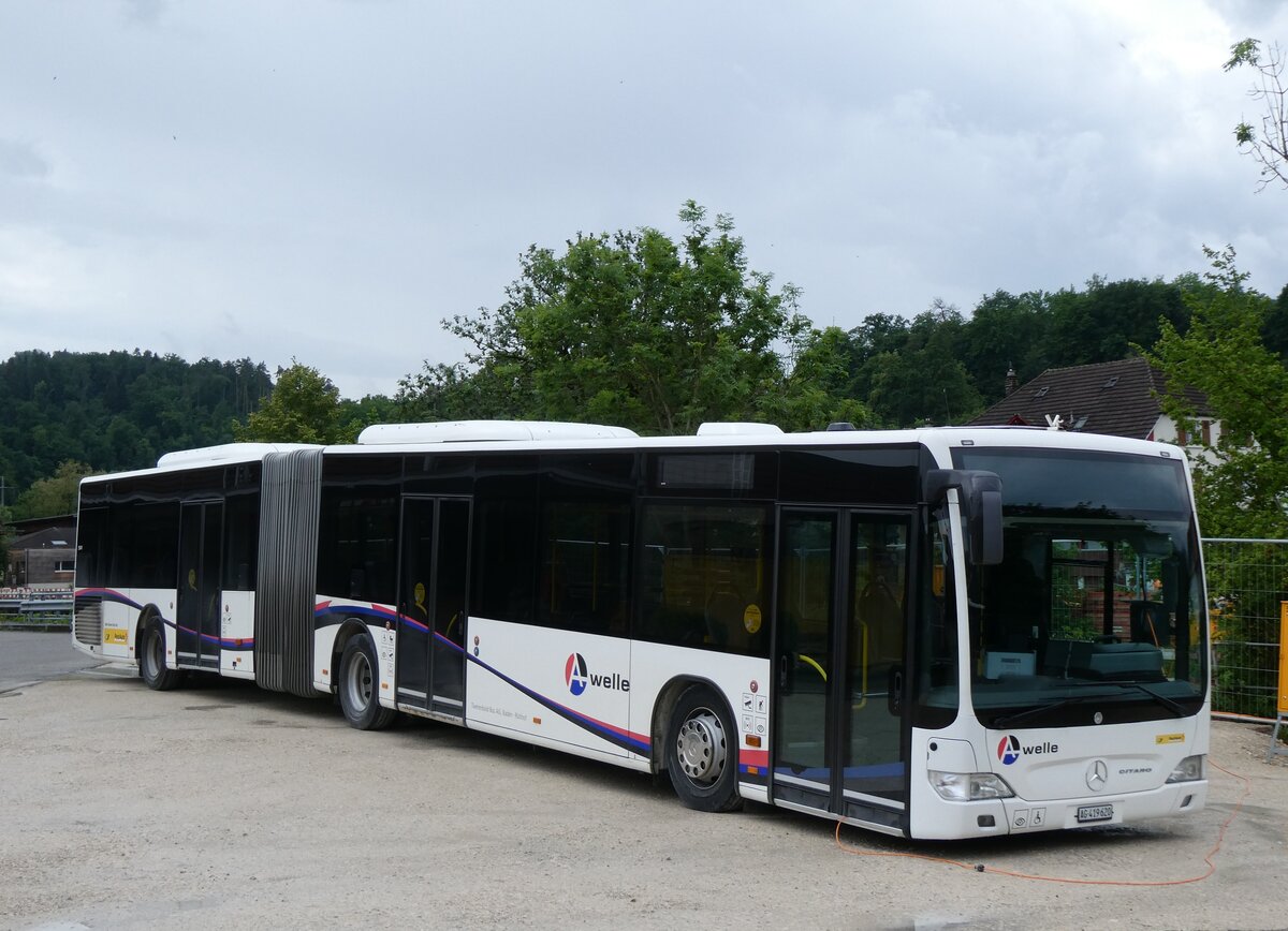 (276'245) - PostAuto Nordscheiz - Nr. 23/AG 419'620/PID 5541 - Mercedes (ex Indermhle, Rekingen Nr. 151; ex Twerenbold, Baden Nr. 23) am 3. Juni 2025 in Laufen, Garage