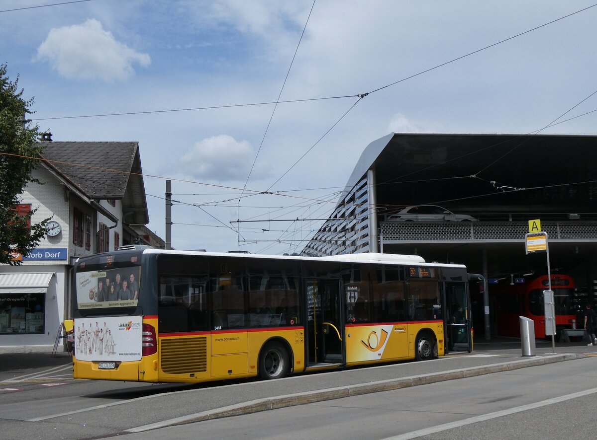 (277'269) - PostAuto Bern - Nr. 535/BE 734'535/PID 5418 - Mercedes am 27. Juni 2025 beim Bahnhof Worb Dorf