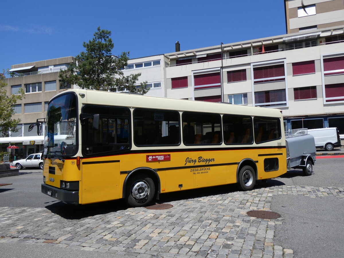 (277'482) - Biegger, Ziegelbrcke - Nr. 11/GL 1946 - NAW/R&J (ex AS Engi Nr. 7) am 2. Juli 2025 in Thun, Berntorplatz