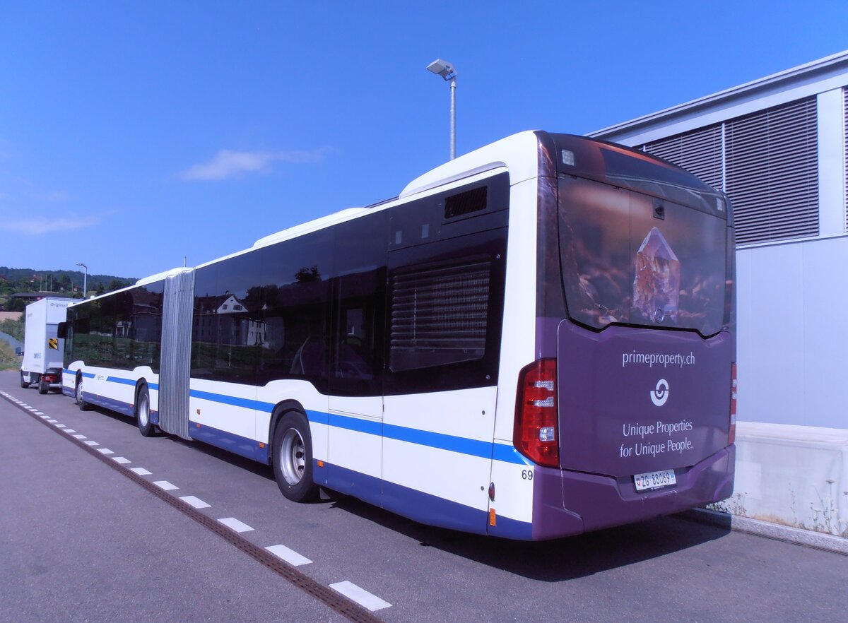 (277'590) - ZVB Zug - Nr. 69/ZG 88'069 - Mercedes am 5. Juli 2025 in Winterthur, Daimler Buses