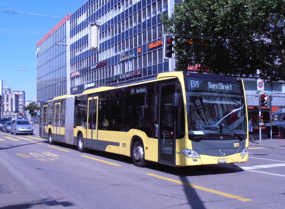 (277'723) - STI Thun - Nr. 710/BE 432'710 - Mercedes am 9. Juli 2025 beim Bahnhof Bern