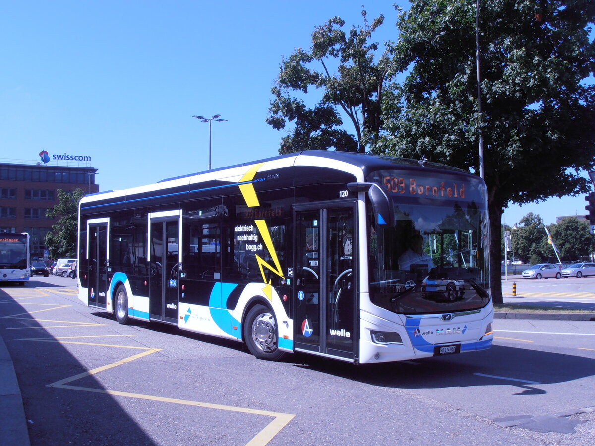 (277'746) - BOGG Wangen b.O. - Nr. 120/SO 174'980 - eMAN am 10. Juli 2025 beim Bahnhof Olten