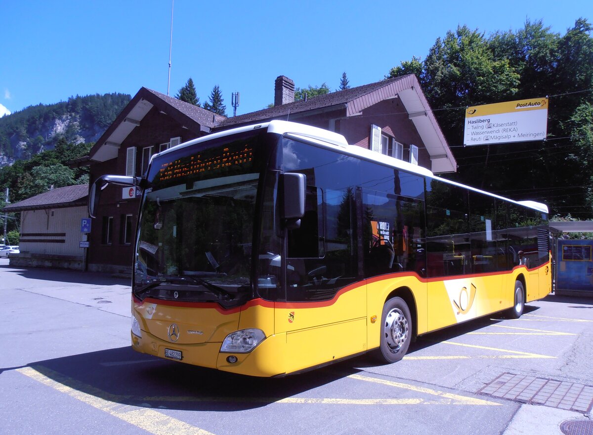 (277'951) - Flck, Brienz - Nr. 1/BE 482'299/PID 11'682 - Mercedes (ex PostAuto Bern BE 403'166; ex PostAuto Bern BE 653'384) am 18. Juli 2025 auf dem Brnigpass
