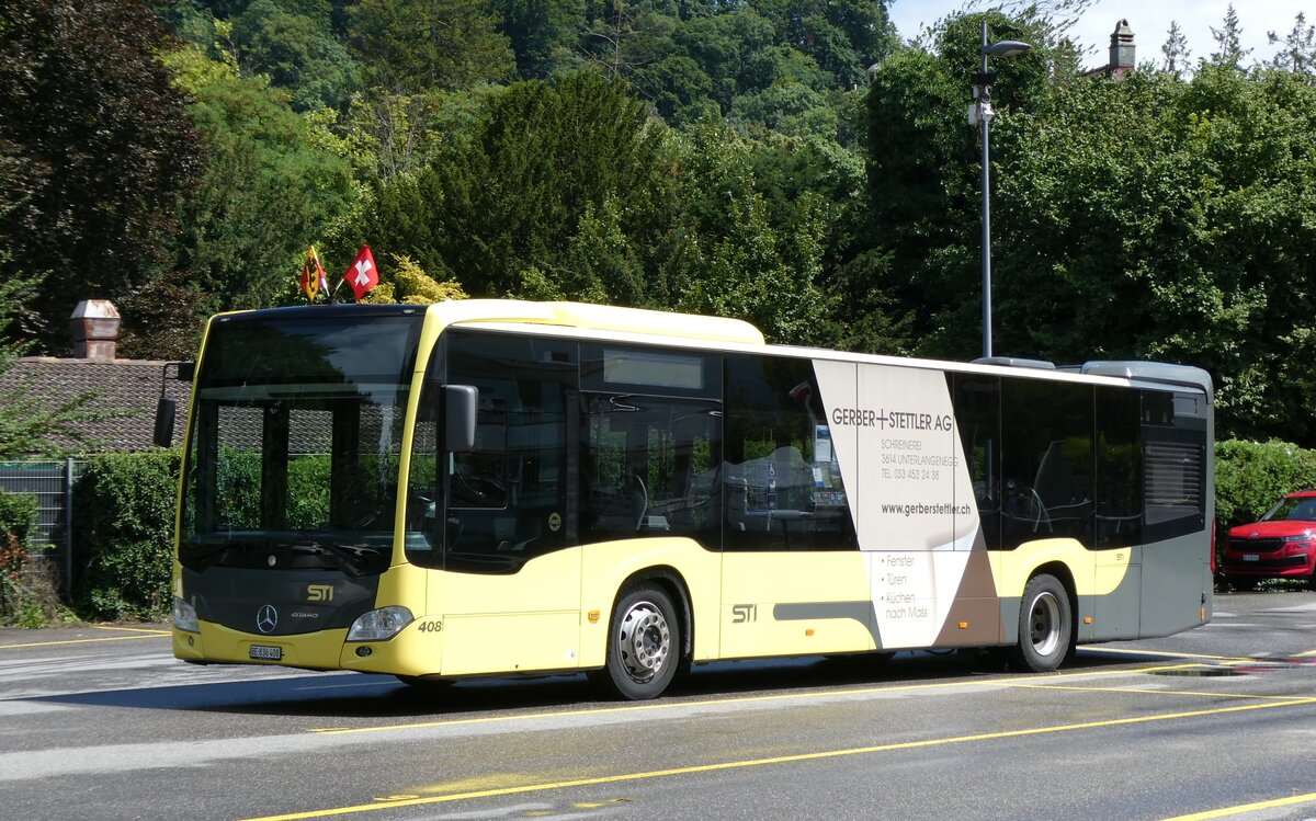 (278'414) - STI Thun - Nr. 408/BE 836'408 - Mercedes am 2. August 2025 bei der Schifflndte Thun