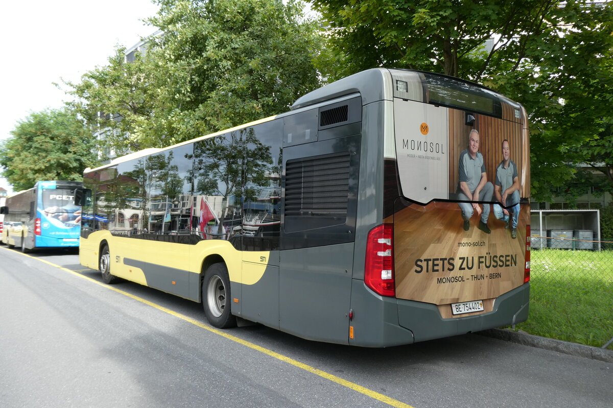 (278'438) - STI Thun - Nr. 402/BE 754'402 - Mercedes am 4. August 2025 bei der Schifflndte Thun