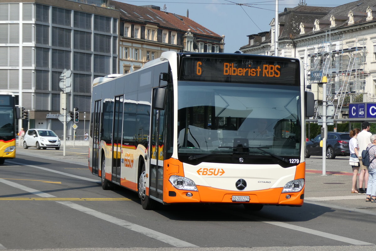 (278'927) - BSU Solothurn - Nr. 1279/SO 203'279 - Mercedes am 16. August 2025 beim Hauptbahnhof Solothurn