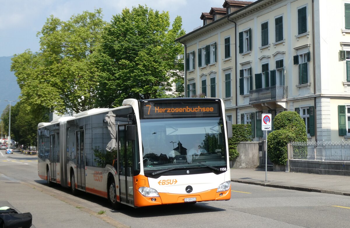 (278'936) - BSU Solothurn - Nr. 1158/SO 189'058 - Mercedes (ex Nr. 58) am 16. August 2025 in Solothurn, Amthausplatz
