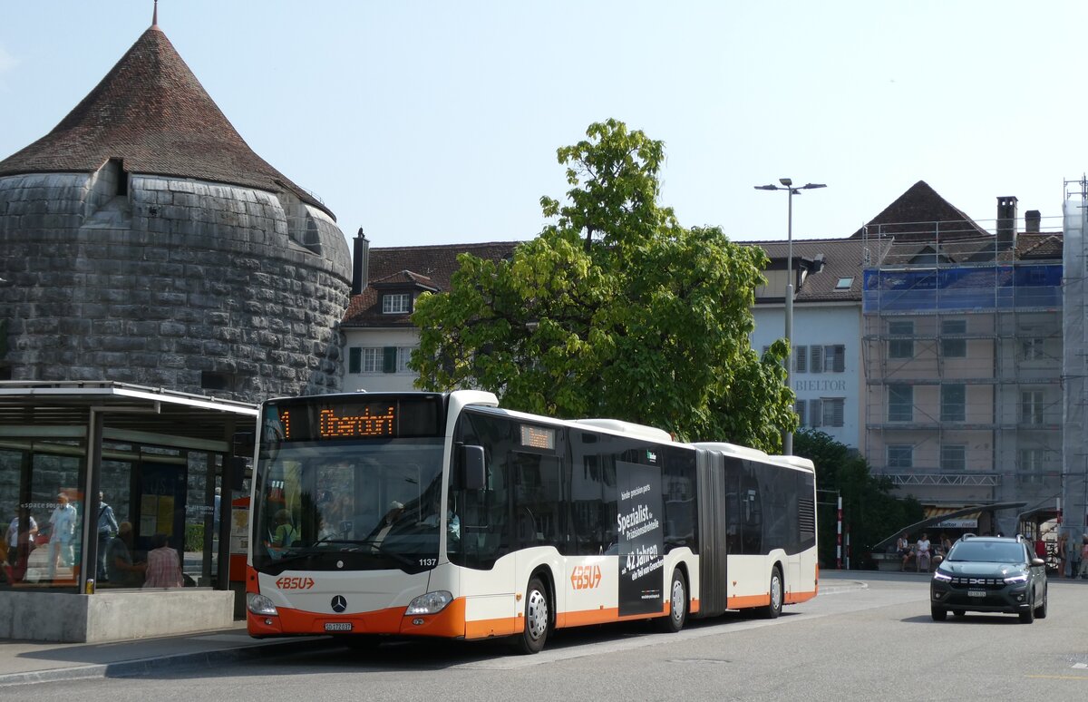 (278'942) - BSU Solothurn - Nr. 1137/SO 172'037 - Mercedes (ex Nr. 37) am 16. August 2025 in Solothurn, Amthausplatz