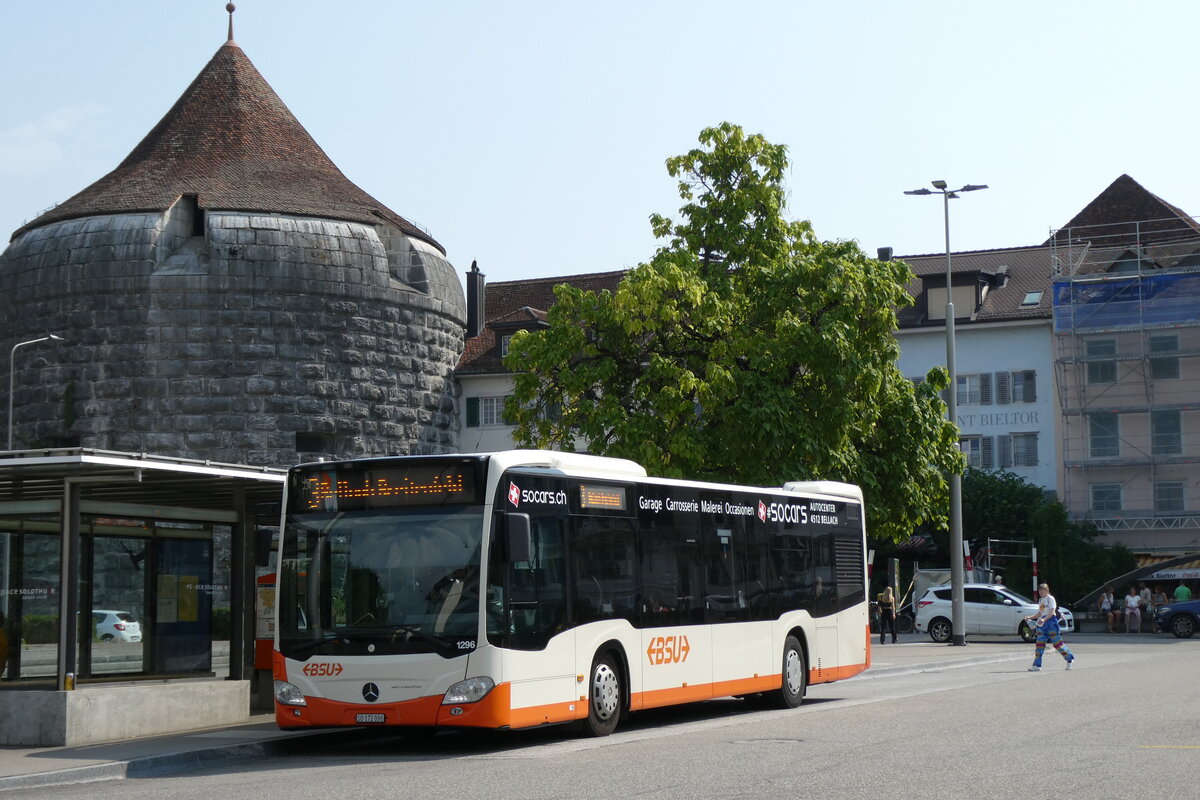 (278'944) - BSU Solothurn - Nr. 1296/SO 172'096 - Mercedes (ex Nr. 96) am 16. August 2025 in Solothurn, Amthausplatz