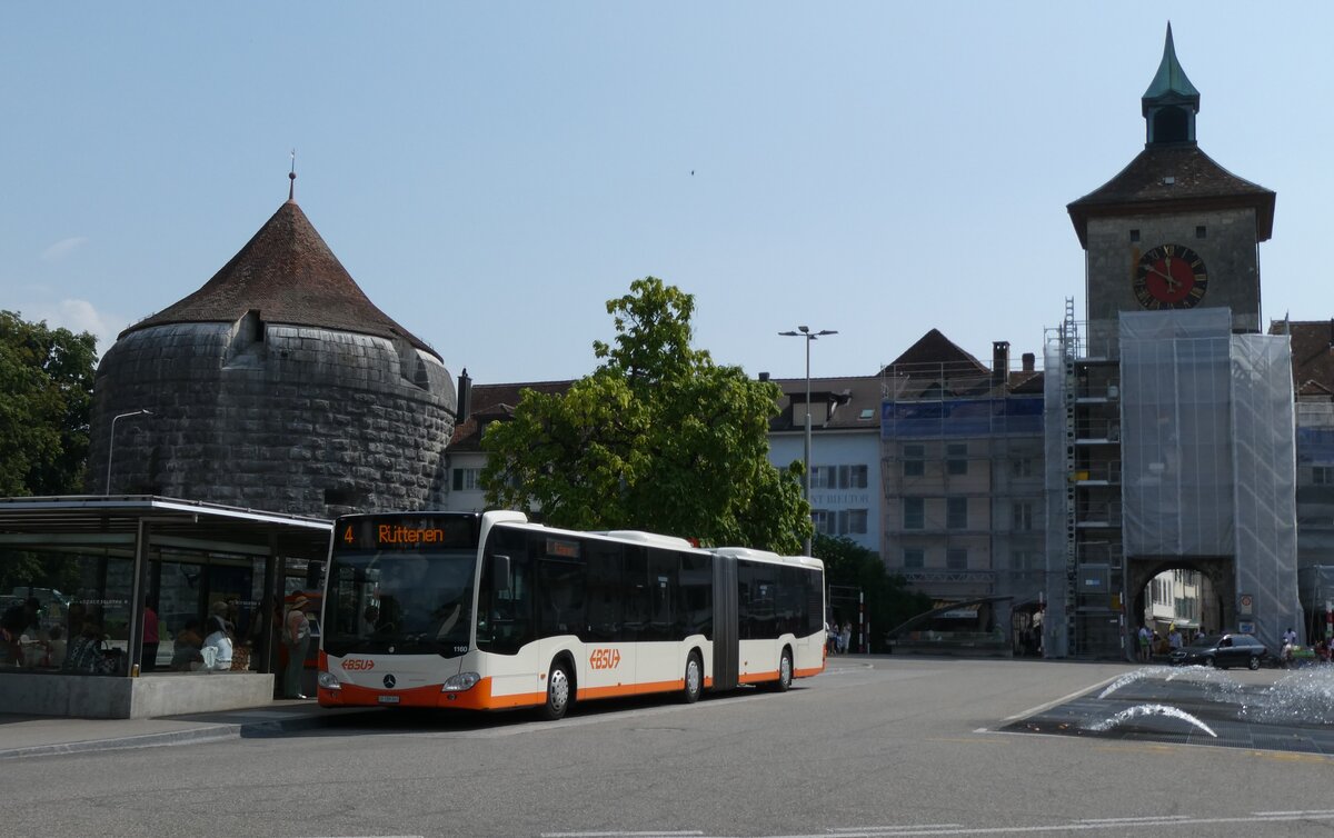 (278'956) - BSU Solothurn - Nr. 1160/SO 189'060 - Mercedes (ex Nr. 60) am 16. August 2025 in Solothurn, Amthausplatz